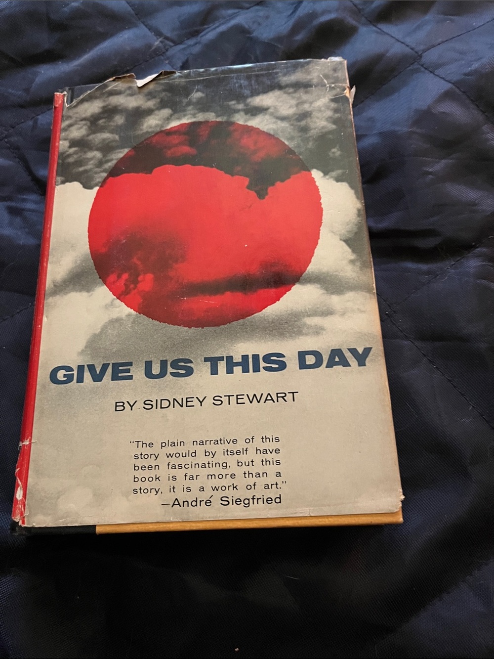 Give Us This Day Hardcover Book - Red and White Cover